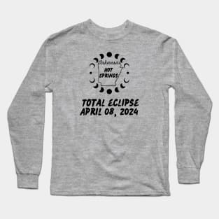 Arkansas Total Solar Eclipse 2024 Long Sleeve T-Shirt